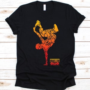 Breakdancer With Boombox Shirt, Hip Hop, Gift For Dancers, Street Dancers, Breakdancing Lover, B-Girling, B-Boying, Breaker, Boombox Graphic