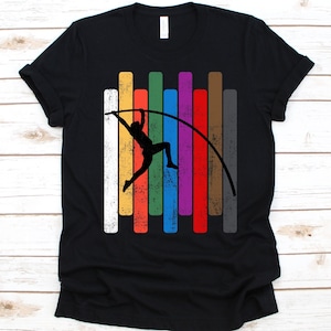 Retro Pole Vaulting Shirt, Gift For Pole-Vaulter, Pole Vaulting Lovers, Pole Jumping Design, Athletics Pole Vault Graphic, Track And Field