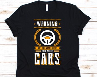 Kann spontan über Autos Shirt sprechen, Auto-Liebhaber-Shirt, Auto-Liebhaber, Auto-Liebhaber-Geschenk, Auto-Shirt, Auto Kerl Shirt, Autos