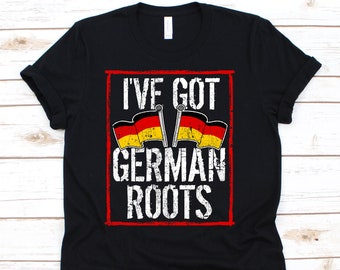 Deutsche Wurzeln Shirt, Deutschland Flagge, deutsche Wurzeln, deutsche Geschenk, Deutschland, deutsche Liebhaber, deutscher Staatsbürger, Flagge von Deutschland