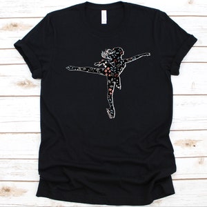 Flower Figure Skating Girl Shirt, Ice Skating Design Women, Gift For Skating Lovers, Skater Shoes, Figure Skating Graphic, Figure Skater