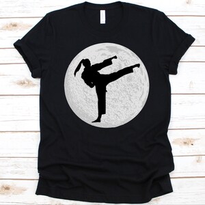 Taekwondo Silhouette Shirt, Git For Karate Fighters, Martial Arts, Kickboxing, Karate, Jiujitsu Taekwondo Fighter, Taekwondo, Martial Artist