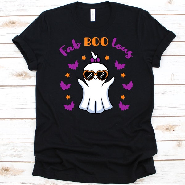 Fab Boo Lous Shirt, Gift For Halloween Party, Halloween Party Graphic, Cute Ghost Spooky Shirt, Trick Or Treat T-Shirt, All Saints' Day