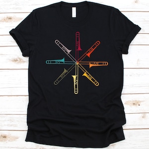 Posaunen Shirt, Musiker Geschenk, Musikinstrument, Posaune Liebhaber, Messing Instrument, Ventil Posaune, Superbone Design, Posaunist T-Shirt