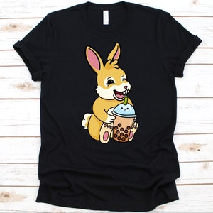 Rabbit Milktea Shirt, Cute Rabbit Design, Gift For Pet Lover, Bunny Rabbit Graphic, Hare Shirt, Boba Addict Tee, Does Rabbit TShirt, Bunnies