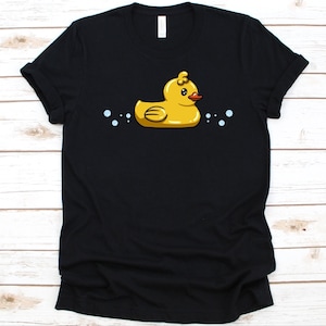 Rubber Duck With Bubbles Shirt, Gift For Rubber Ducky Lovers, Rubber Ducks Design, Cute Ducks Graphic, Yellow Rubber Ducks, Bath Toy T-Shirt