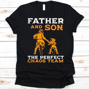Vater und Sohn Das perfekte Chaos Team Shirt, Vatertagsgeschenk, Vater und Sohn Design, Vater & Sohn Grafik, Papas Shirt, Cooles Son T-Shirt