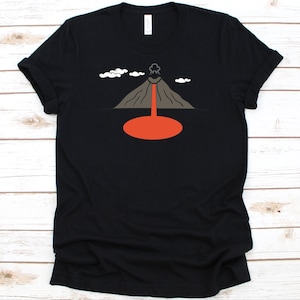 Vulkan Diagramm Shirt, Lava Design, Cooles Vulkan Shirt, Vulkan Liebhaber, Vulkan Krater, Vulkan Grafik, Vulkan Rock, Volcanologist Shirt