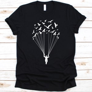 Bird Rescue Parachute Shirt, Gift For Skydivers Men And Women, Skydive, Skydiving, Skydiving Instructor, Parachuter, Parachute Graphic, Bird