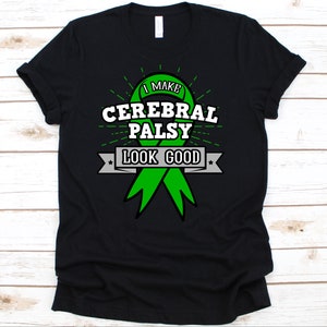 Zerebralparese Pessie Shirt, Zerebralparese Palsy, Zerebralparese Geschenk, zerebrale Plasy Bewusstsein, Welt-CP-Tag, grünes Band