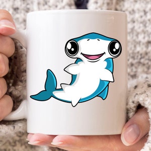 Cute Hammerhead Shark Mug, Shark Species, Hammer Like Shark Coffee Mug, Hammerhead Sharks Design, Gift For Sharks Lover, Sphyrnidae Graphic