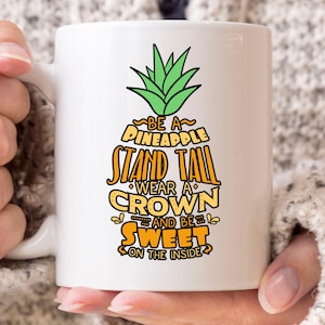 Seien Sie eine Ananas Stehen hoch tragen eine Krone Becher, süße Obst Kaffeetasse für Ananas-Liebhaber Männer Frauen, lustige tropischen Sommer Ananas-Geschenk-Idee