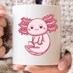 Cute Axolotl Mug, Ambystoma Mexicanum Design, Paedomorphic Salamander, Cute Tiger Salamander Coffee Mug, Axolotl Lovers, Salamander Species