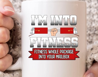 Fitness Whole Package Into Your Mailbox Mug, Postal Worker Gift For Mailman Mailwomen, Postal Service Coffee Cup for Postman Mail Carrier
