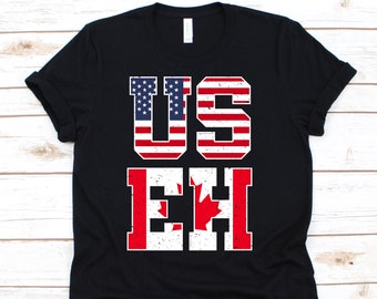 US EH Shirt, Canada, Canadian Shirt, Canadian Lovers, Canadian Gifts, Canada Day Shirt, Canada Flag, Toroto T-Shirt