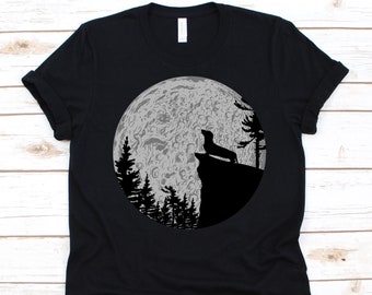 Dackel Vollmond Shirt, Hundeliebhaber Geschenk, Dackel Shirt, Wurst Hund Design, Wiener Hund, Dachs Hund, Vollmond Grafik, Deutsche Rasse