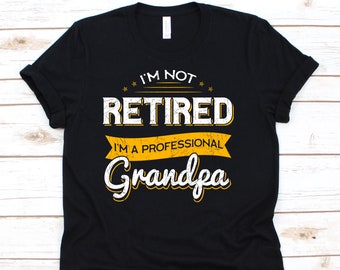 Non sono in pensione sono un nonno professionale Tshirt, nonno camicia, nonna regalo, nonno, regalo per il nonno, nonno T-Shirt