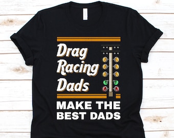 Drag Racing Dads Shirt, Regalo del Día del Padre, Drag Racers, Automovilismo, Automovilismo, Drag Racing, Diseño de Árbol de Navidad, Drag Racing Lights