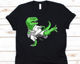 Karatesaurus Shirt, Karate Fighters Gift, T-Rex Dinosaur, Self-Defense, Martial Arts, Kickboxing, Taekwondo Fighter, Jiu-Jitsu, Karate Do