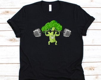 Gewichtheffen Broccoli Shirt, Low-Carb Dieet Gift, Ketogeen dieet, Keto Dieet Graphic, Keto Shirt, Cute Broccoli Design, Gewichtsverlies Dieet