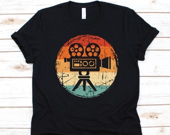 Vintage Camera Shirt, Movie Lover, Motion Picture, Visual Arts, Cinematography Graphic, Filmmaker Gift For Men And Women, Cinema Design