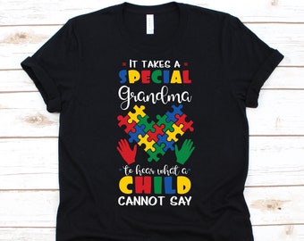 It Takes A Special Grandma Shirt, Autism Awareness, Autism Shirt, Puzzle Piece Design, Granny Shirt, Kanner Autism, Classic Autism, Autistic