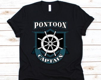 Pontoon Kapitän Shirt, Boot Kapitän, Segelboot, Yatch Geschenk, Pontoon, Pontoon Shirt, Boot-Shirt, Pontoon Boot, See Shirt