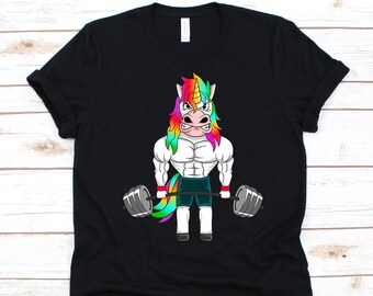 Weightlifting shop unicorn shirt