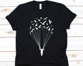 Bird Rescue Parachute Shirt, Gift For Skydivers Men And Women, Skydive, Skydiving, Skydiving Instructor, Parachuter, Parachute Graphic, Bird