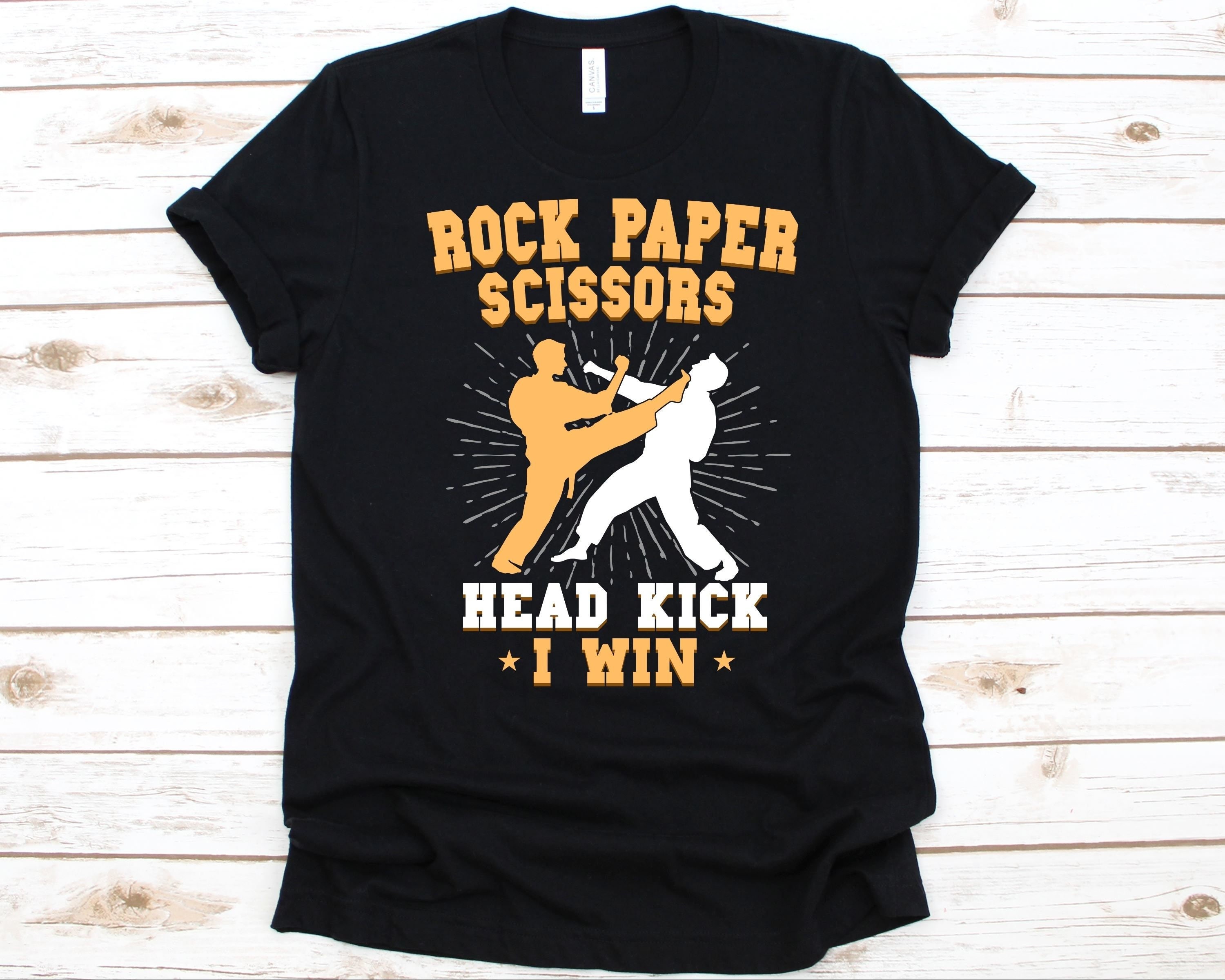 Rock Paper TKD Tae Kwon Do  Martial Arts T Shirt 