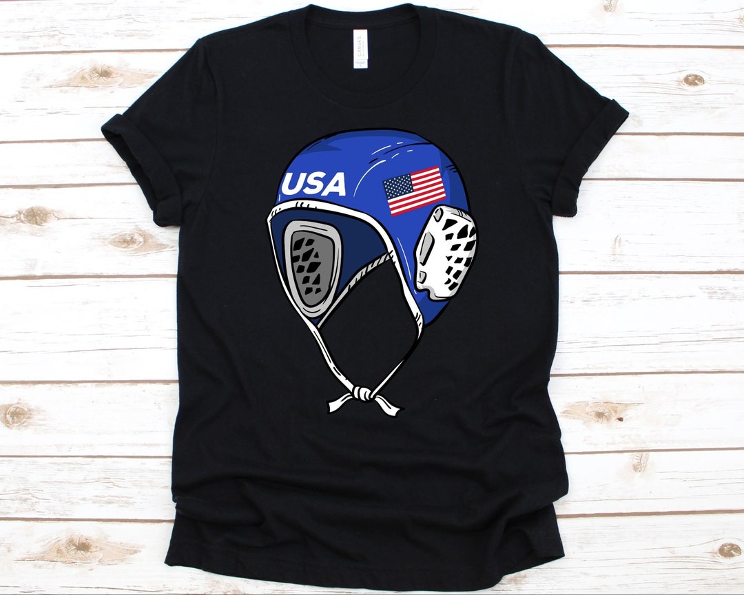 USA Water Polo Helmet Shirt Water Polo Player Shirt Swimmer Etsy