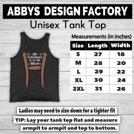 Lederhosen Size Conversion Chart