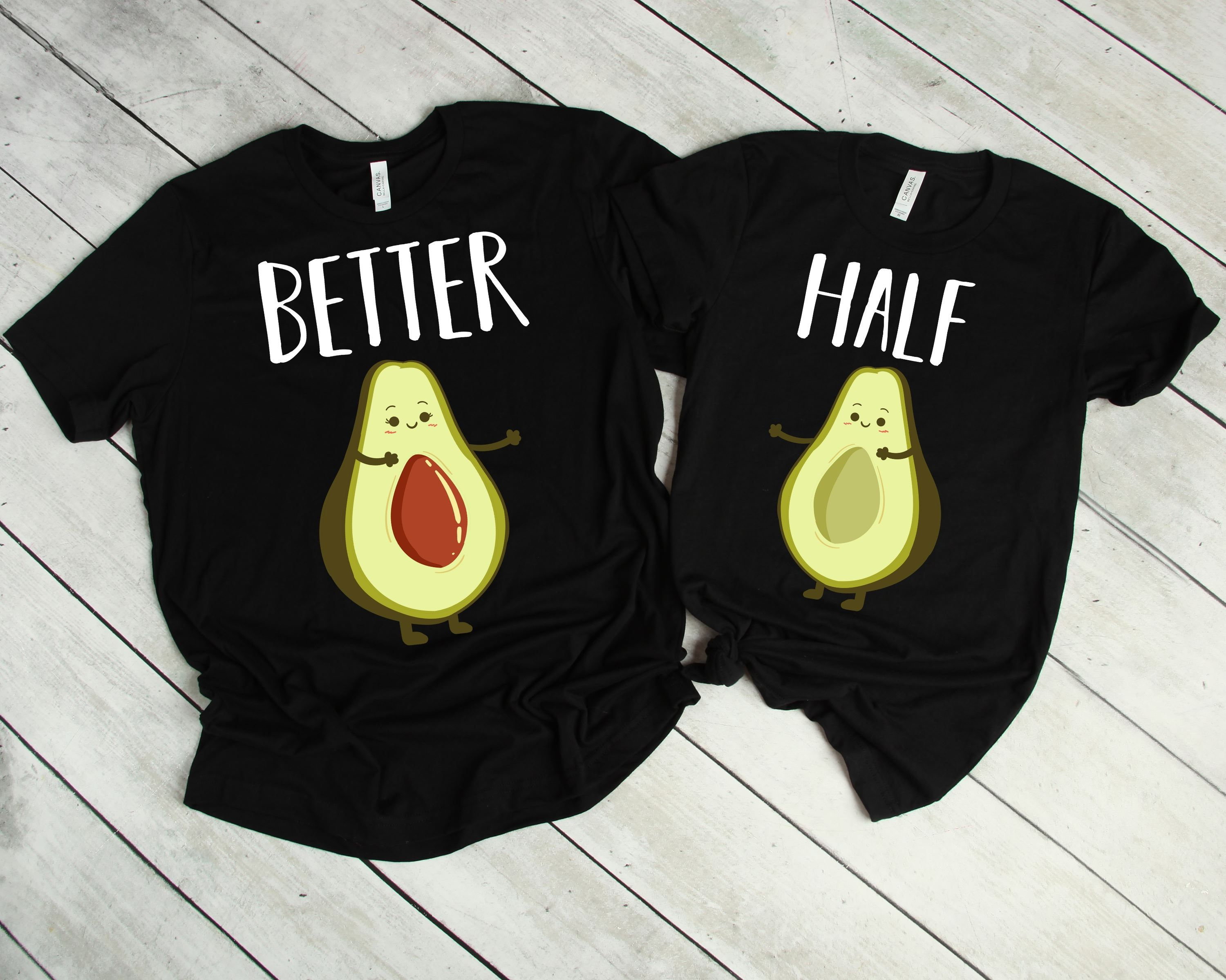 Mejores Medias Camisas Camisa de Pareja Camisa de Aguacate Camisas de Parejas Divertidas Regalo de Aguacate Camisas A juego Pareja Aguacate Etsy Espana