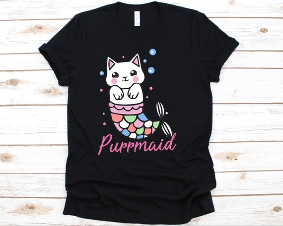 Purrmaid Cat Mermaid Shirt For Girl Women Purrmaid Cat Mermaid Shirt For Girl Women