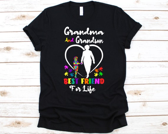 Autism Awareness Tshirt Grandma And Grandson Best Friend For Autism Awareness Tshirt Grandma And Grandson Best Friend For