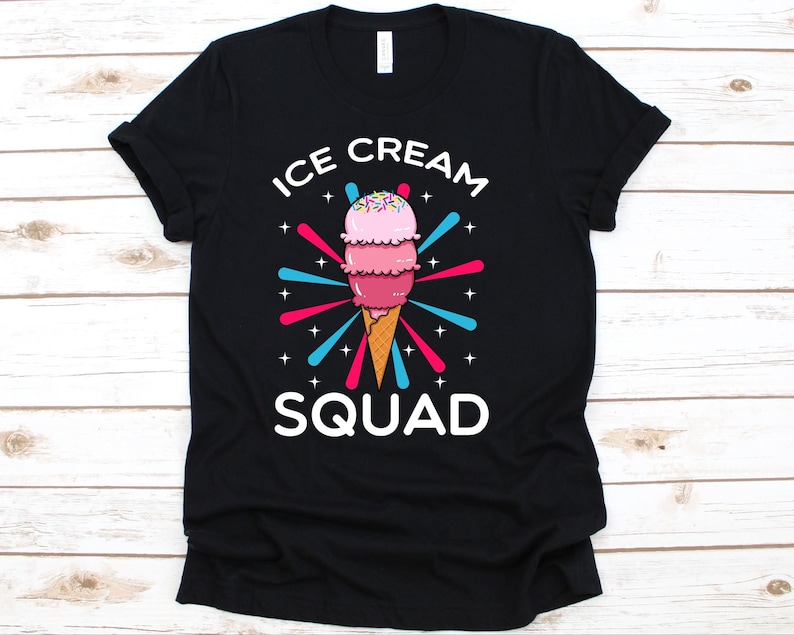 Ice Cream Squad Shirt Ice Cream Tshirt for Men and Women Etsy