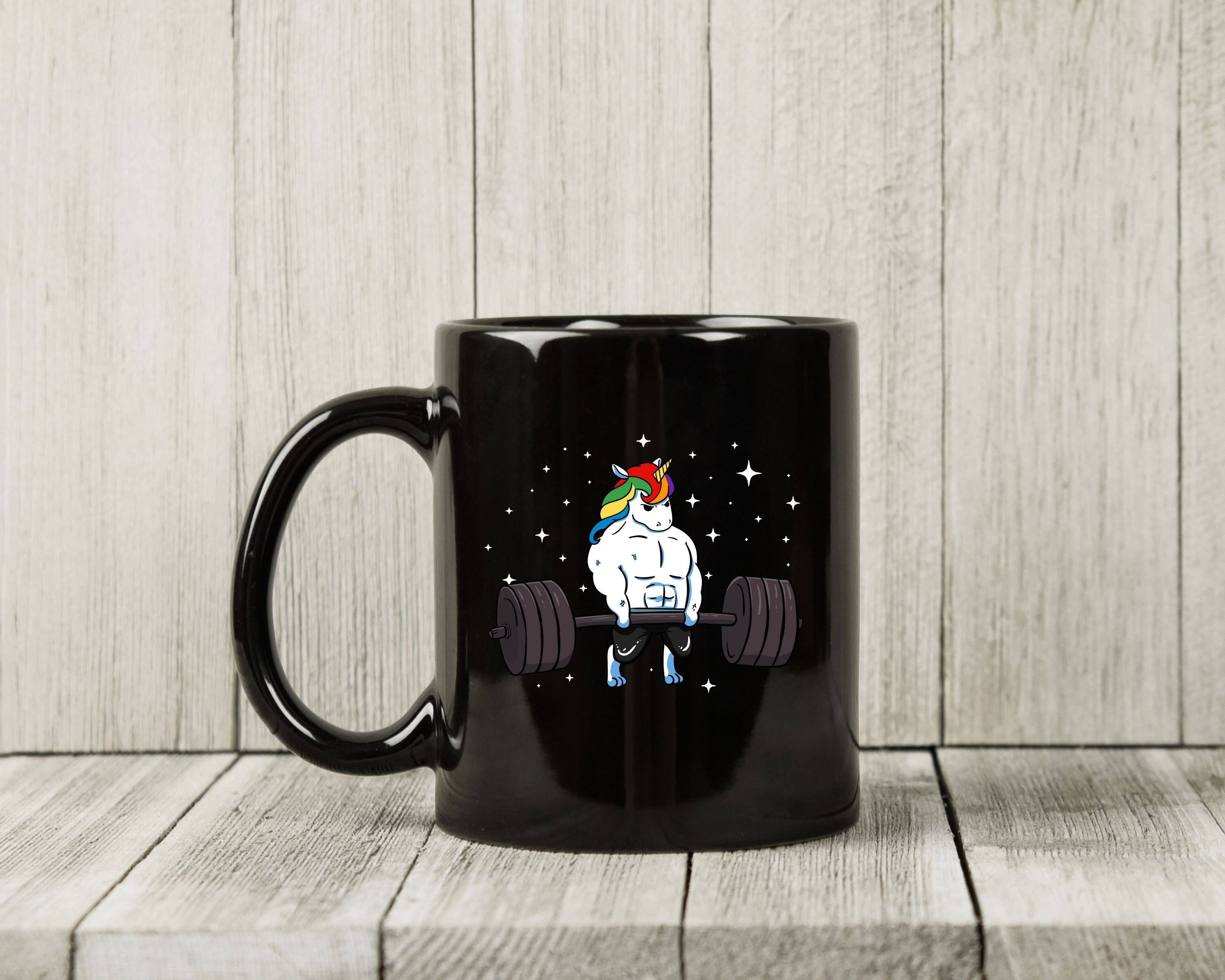 Inspiring Unicorn Weightlifting Coffee Mug