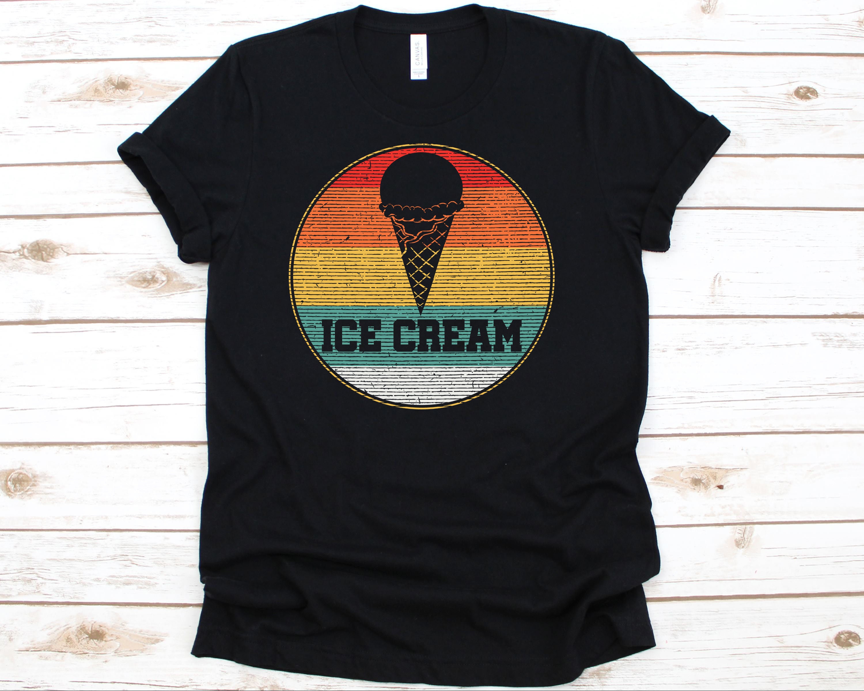 Retro Ice Cream Shirt Ice Cream Shirt Ice Cream Party Ice | Etsy