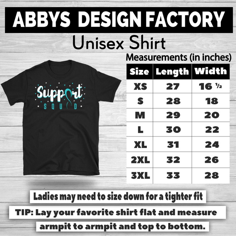 Cancer Awareness Gift For Cervical Cancer Supporter Fighter Survivor Cervical Cancer Support Squad Shirt Cervical Cancer Ribbon Tshirt