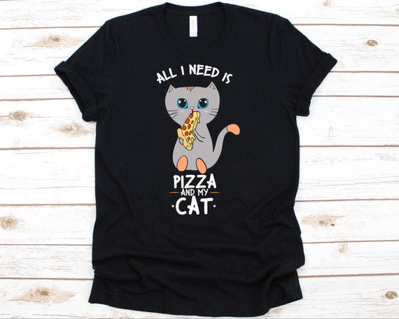 Cat Pizza T Shirt Italian Food Lover, Cat Shirt, Cat Lover Gift, Cat Lover Shirt, Funny Cat Shirt, Pizza Shirt, Pizza Lover