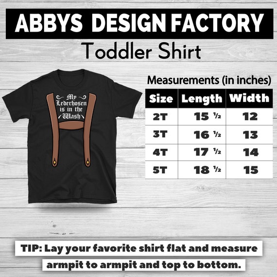 Lederhosen Size Conversion Chart