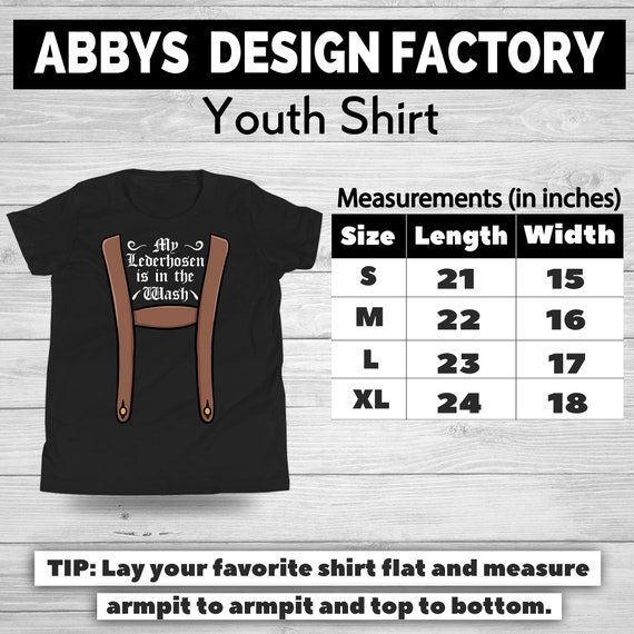 Lederhosen Size Conversion Chart