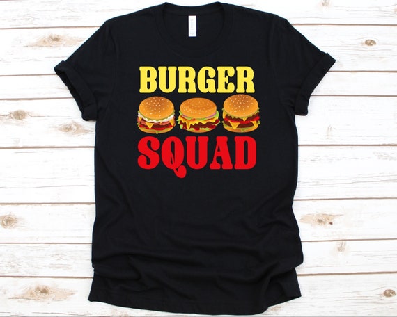 Burger Squad Shirt Burger Design for Men and Women Gift for - Etsy