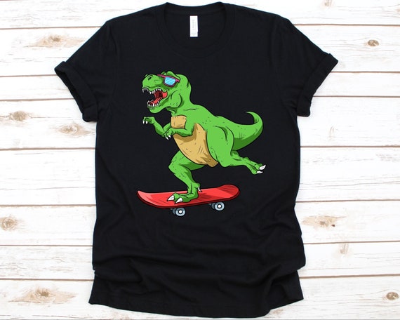 Skateboard T-Shirt Dinosaur Tshirt T-Rex Tee Gift Vintage Skateboard T-Shirt Dinosaur Tshirt T-Rex Tee Gift Vintage