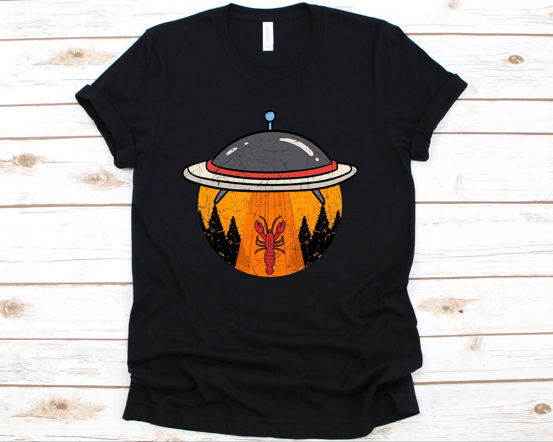 Alien Abduction T Shirt, Crawfish, Lobster, Sci-fi, UFO ...