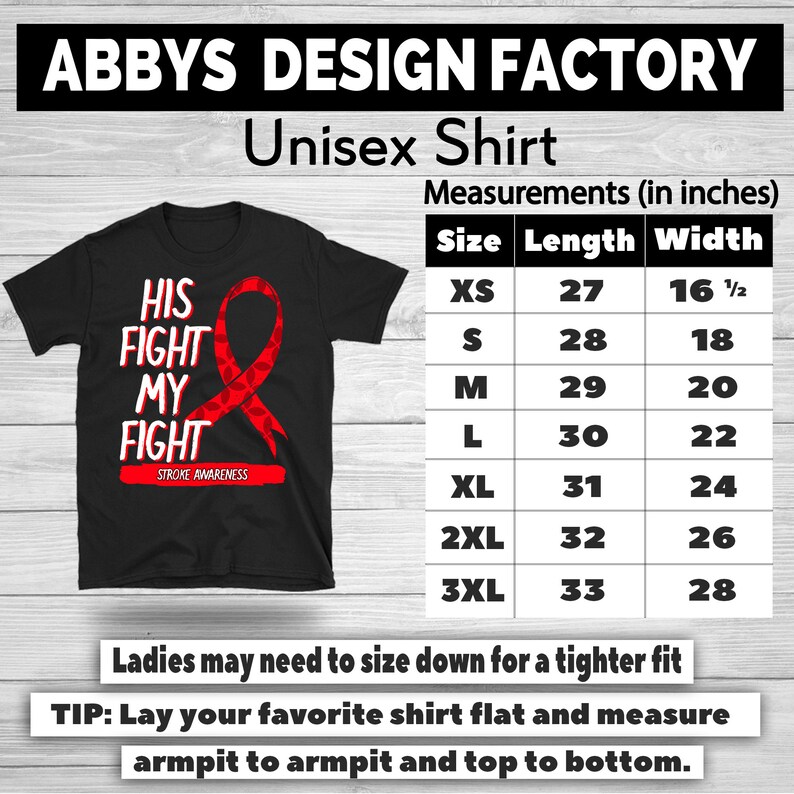 His Fight Is My Fightl Shirt Red Ribbon Awareness T-Shirt For Stroke Warrior Fighters Survivors Stroke Fight Ribbon Support Gift