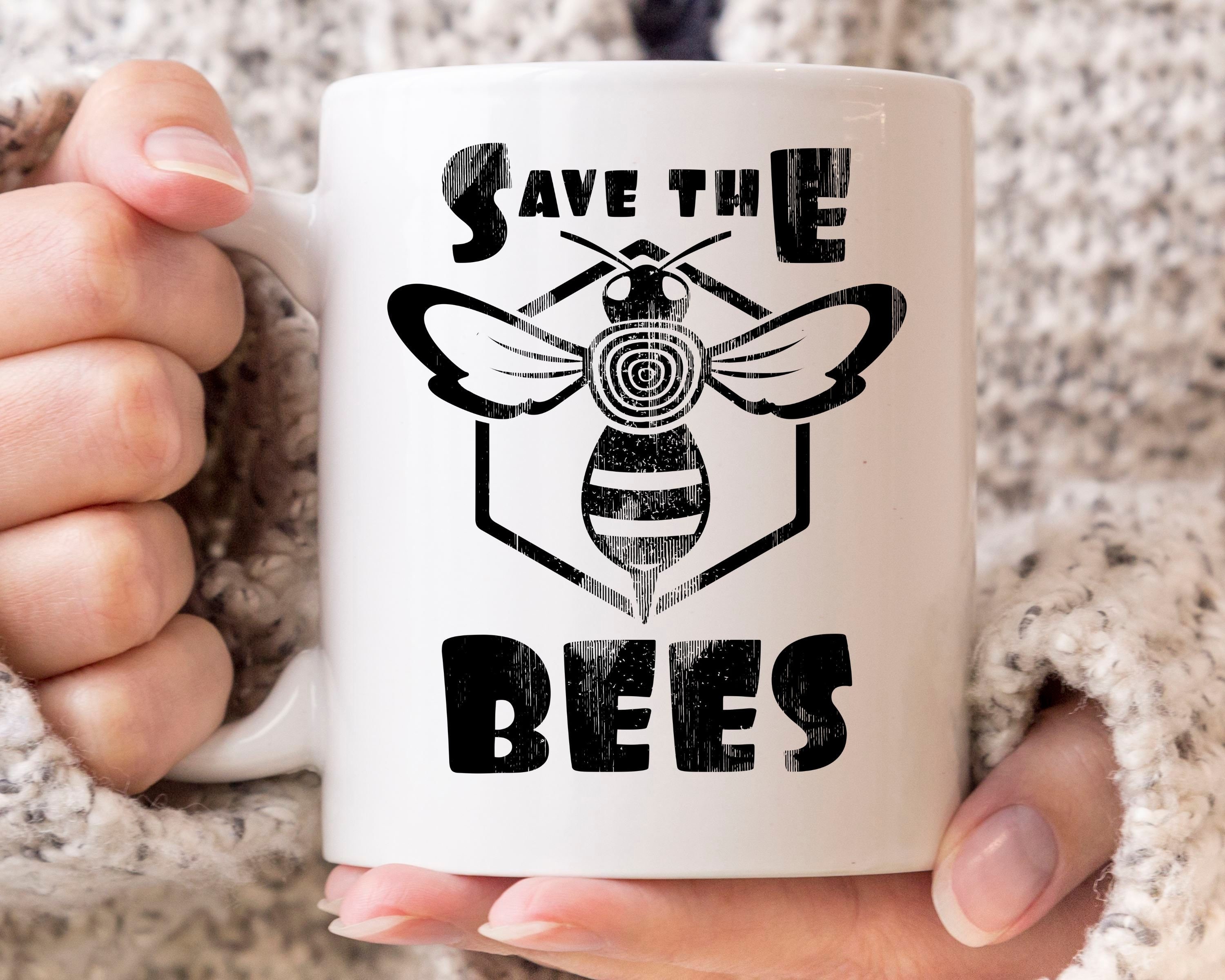 Love Bees Bee Lover Bee Gift Bumble Bee Coffee Mug by JMG Designs - Pixels