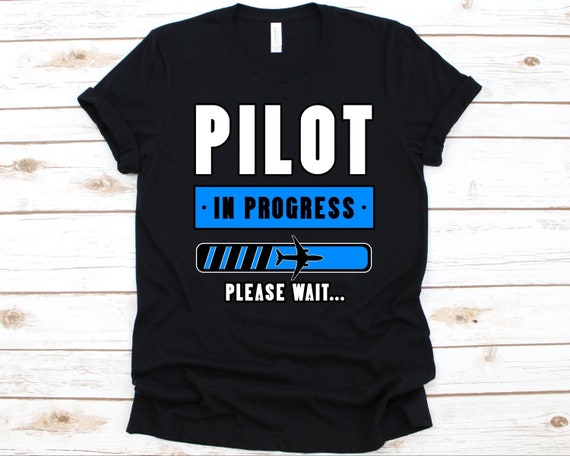 Future Pilot Loading Bar T-Shirt Flight School Student Gift Future Pilot Loading Bar T-Shirt Flight School Student Gift
