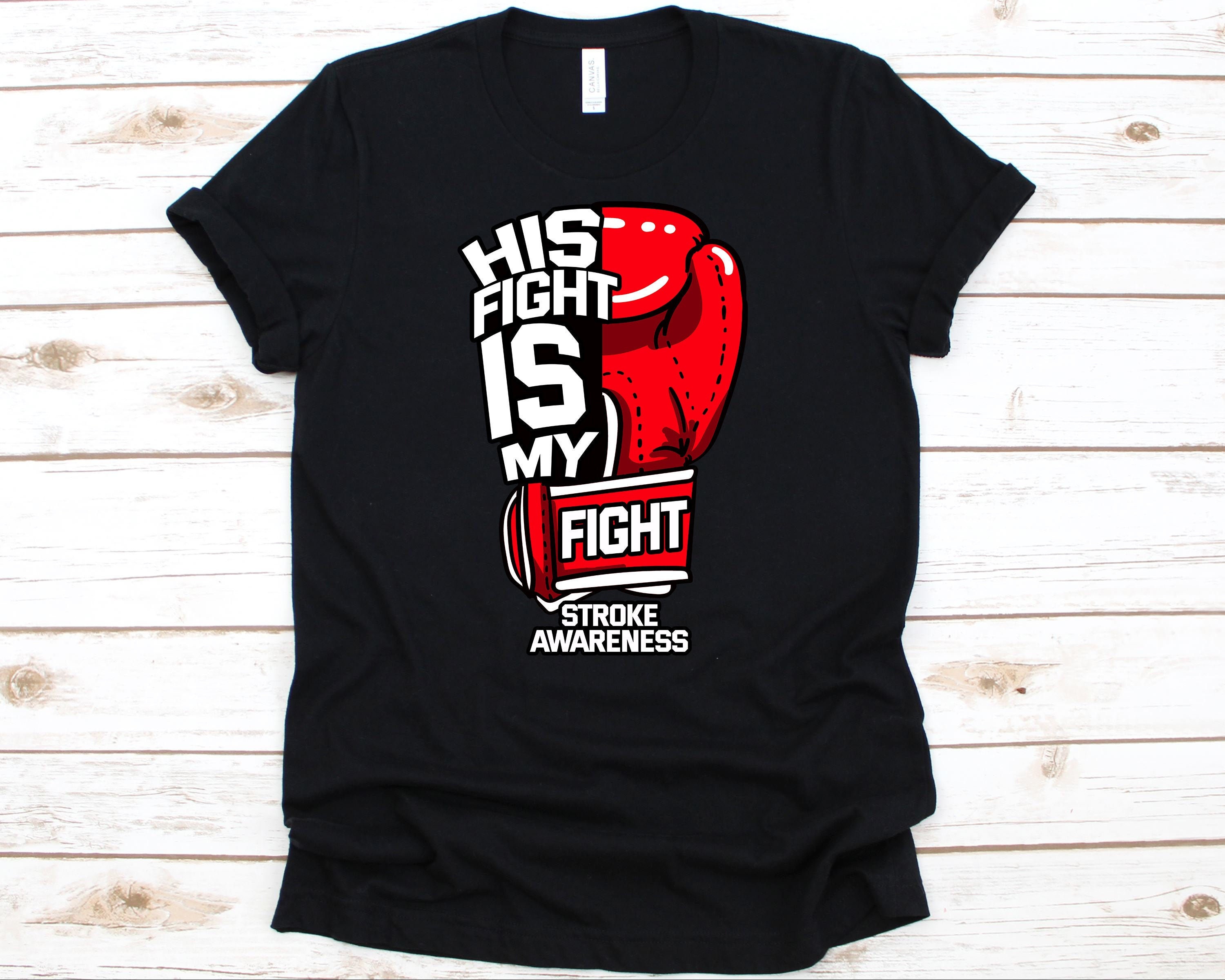 His Fight Is My Fightl Shirt Red Ribbon Awareness TShirt For Etsy