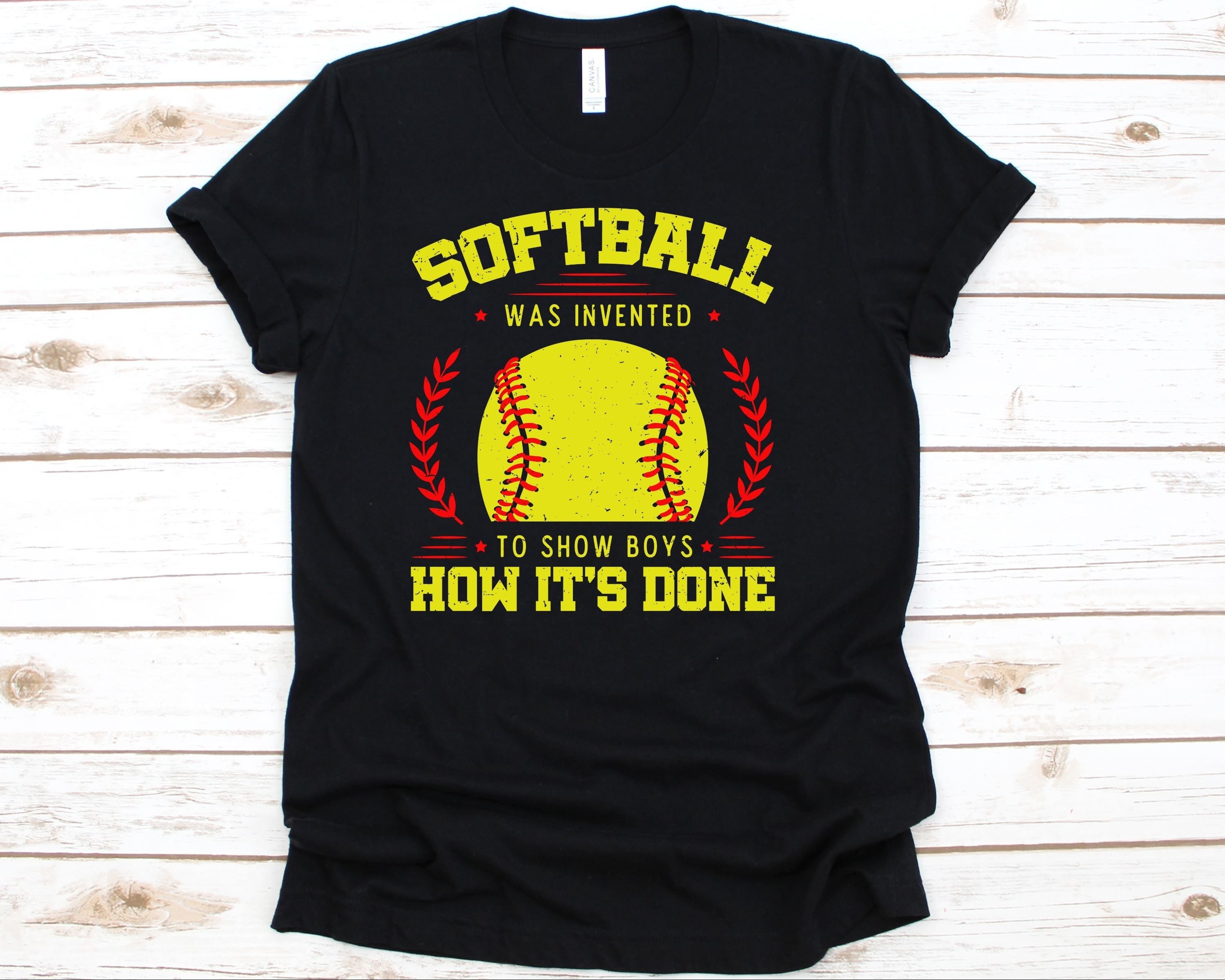 Softball Was Invented to Show Boys How It's Done Catcher Etsy